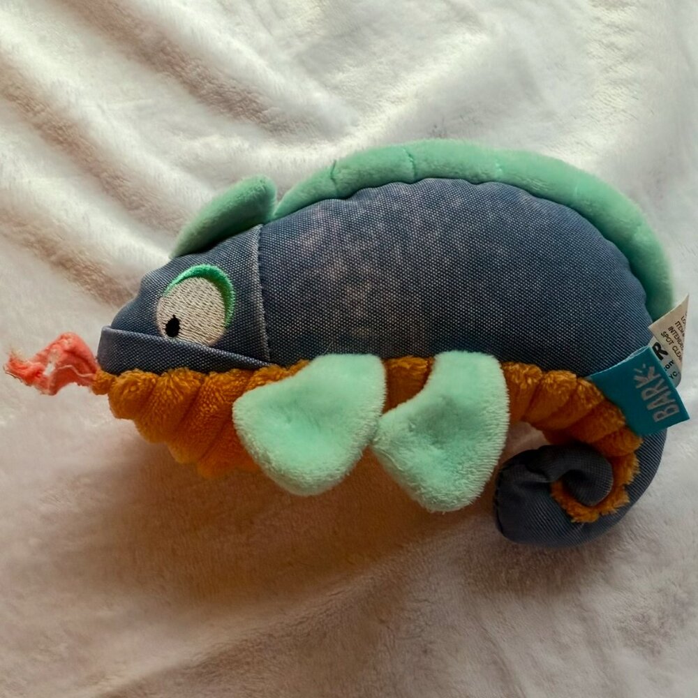 Rare BARK BOX Carla Chameleon Dog Toy